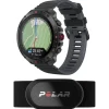 Montre Connectée Mixte 900110286 - POLAR Grit X2 Pro Black S-L + H10