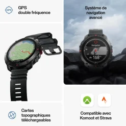 Montre Connectée Mixte 900110286 - POLAR Grit X2 Pro Black S-L + H10