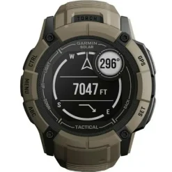 Montre connectée Mixte 010-02805-02 beige - Garmin Instinct 2X Solar Tactical Edition