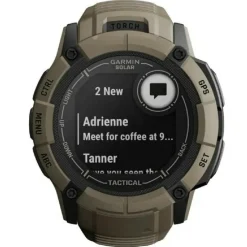 Montre connectée Mixte 010-02805-02 beige - Garmin Instinct 2X Solar Tactical Edition