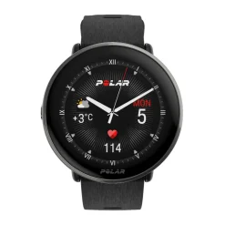 Montre connectée Mixte Polar Ignite 3 Titanium Silicone Noir S-L