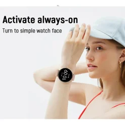 Montre connectée Mixte Smarty Super Slim Amoled - SW079A Bracelet Acier Doré rose