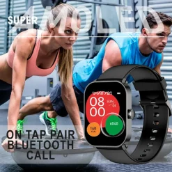 Montre connectée Mixte Smarty Super Amoled - SW070I Bracelet Acier Argent