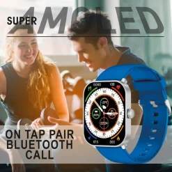 Montre connectée Mixte Smarty Super Amoled - SW070I Bracelet Acier Argent