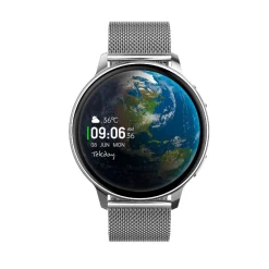Montre connectée Mixte Tekday - 656537 Bracelet Acier Argent