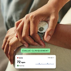 Montre de Santé Connecté Femme Withings Scanwatch 2 - Wsw 238 White Bracelet Caoutchouc Gris