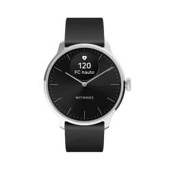 Montre de Santé Connecté Femme Withings Scanwatch Light - Wsw L Black Bracelet Caoutchouc Noir