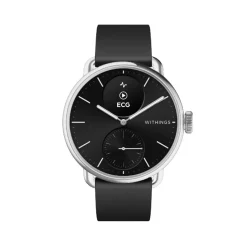 Montre de Santé Connecté Femme Withings Scanwatch 2 - Wsw 238 Black Bracelet Caoutchouc Noir