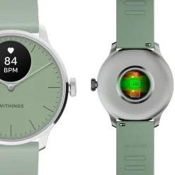 Montre de Santé Connecté Femme Withings Scanwatch Light - Wsw L Green Bracelet Caoutchouc Vert