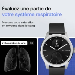 Montre de Santé Connectée Homme Withings Scanwatch Nova - Wsw N Blue Bracelet Acier Argent
