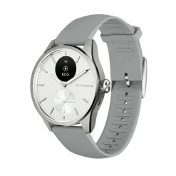 Montre de Santé Connectée Mixte Withings Scanwatch 2 - Wsw 242 White Bracelet Caoutchouc Gris