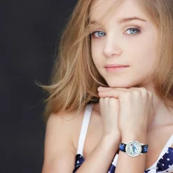 Montre enfant dauphin noir et bleu