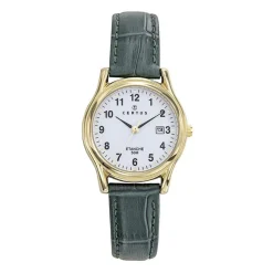 Montre femme Certus - 646607 Bracelet Cuir Vert