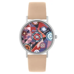 Montre Femme Christian Lacroix Montres Boutis Sun - CLW901 Bracelet Cuir Rose