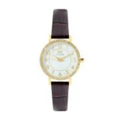 Montre Femme Clyda Justine - CLA826DWR Bracelet Cuir Marron