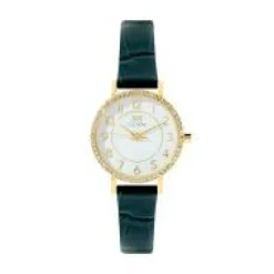 Montre Femme Clyda Justine - CLA826DWV Bracelet Cuir Vert