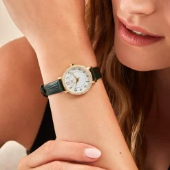 Montre Femme Clyda Justine - CLA826DWV Bracelet Cuir Vert