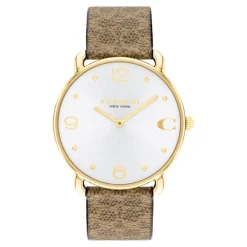 Montre Femme Coach Elliot - 14504205 Bracelet Cuir Marron