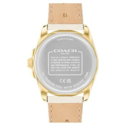 Montre Femme Coach Greyson - 14504141 Bracelet Cuir Blanc