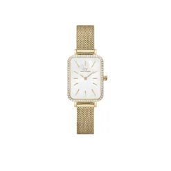 Montre Femme Daniel Wellington Bezel - DW00100668 Bracelet Acier Doré