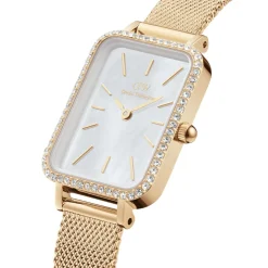 Montre Femme Daniel Wellington Bezel - DW00100668 Bracelet Acier Doré