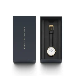 Montre Femme Daniel Wellington Roman Numerals - DW00100686 Bracelet Cuir Noir