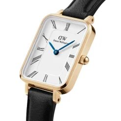 Montre Femme Daniel Wellington Roman Numerals - DW00100692 Bracelet Cuir Noir