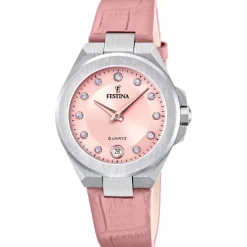 Montre Femme Festina Mademoiselle - F20701-2 Bracelet Cuir Rose