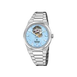 Montre femme Festina Swiss Made Automatic - F20054-4 Bracelet Acier Argent