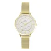 Montre Femme Go Mademoiselle Fleurs Et Papillions - 695594 Bracelet Doré