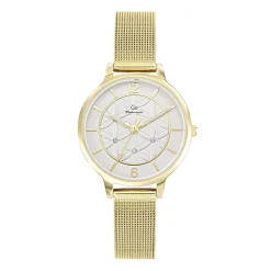 Montre Femme Go Mademoiselle Fleurs Et Papillions - 695594 Bracelet Doré