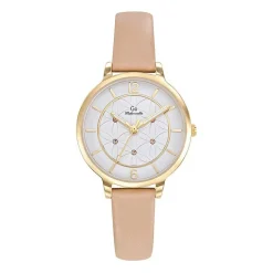 Montre femme Go Mademoiselle Fleurs Et Papillons - 699608 Bracelet Beige
