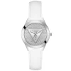 Montre Femme Guess Glitz Plaque - GW0745L3 Bracelet Acier Blanc