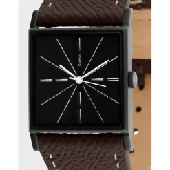 Montre Femme Kelton Astre Blackstar Epsom chocolat - 9123462