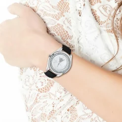 Montre femme MF458-NOIR- Bracelet en Cuir Noir