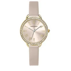 Montre Femme Naf Naf - NAFW1109 Bracelet Cuir Beige