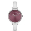 Montre Femme Naf Naf - NAFW1015 Bracelet Cuir Blanc