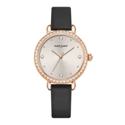 Montre Femme Naf Naf - NAFW1158 Bracelet Cuir Noir