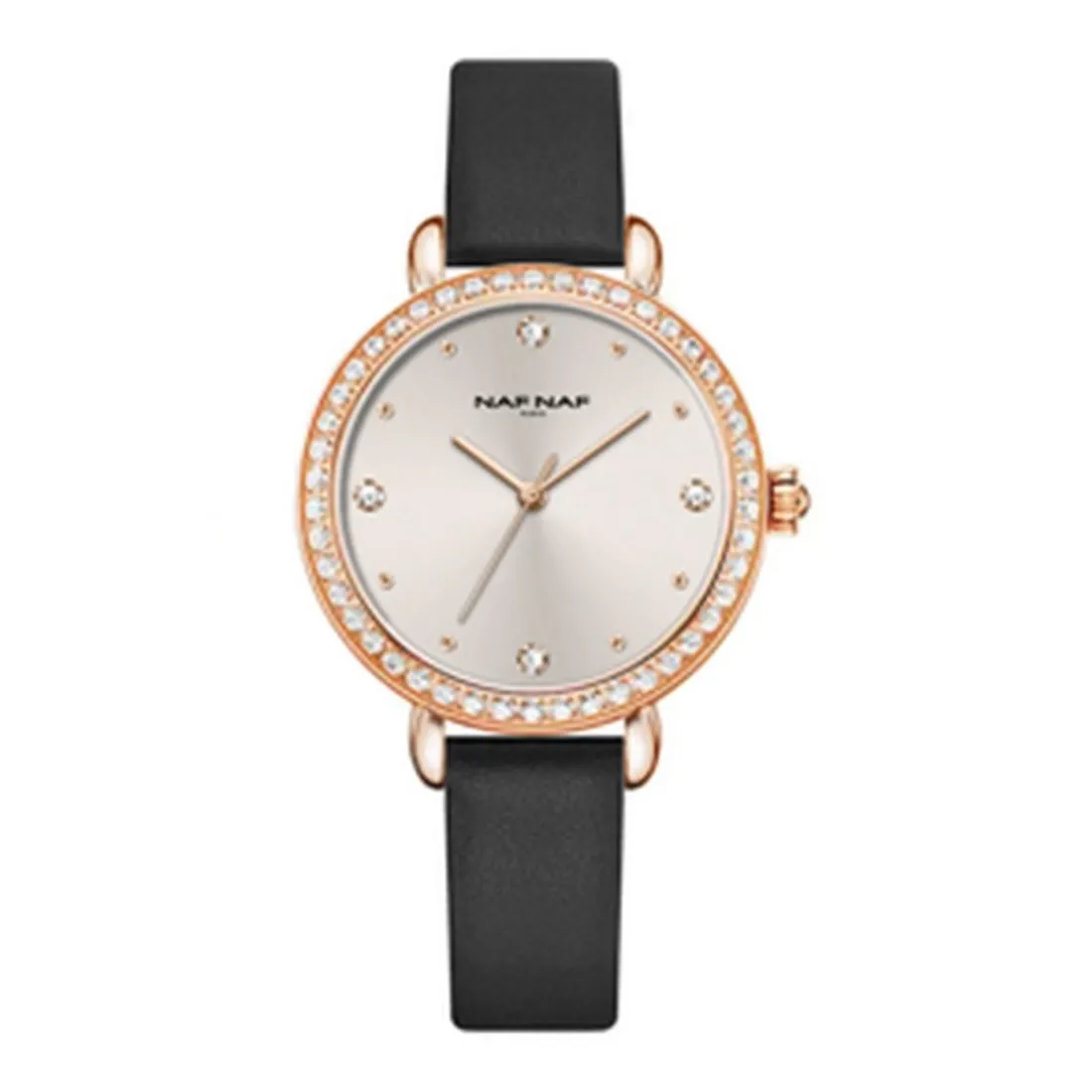 Montre Femme Naf Naf - NAFW1158 Bracelet Cuir Noir