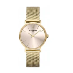 Montre Femme Naf Naf - NAFW1056 Bracelet Acier Doré