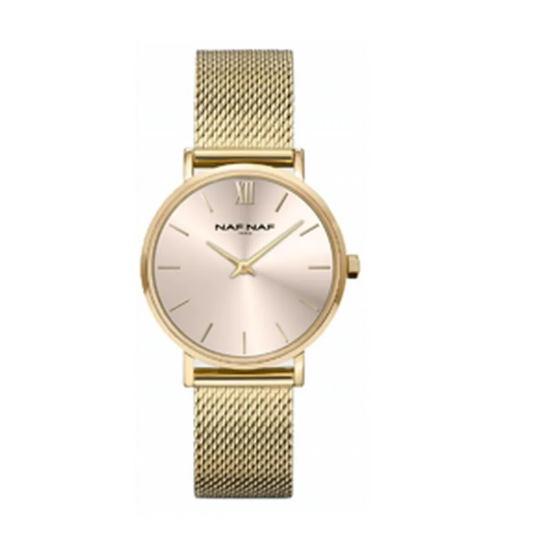 Montre Femme Naf Naf - NAFW1056 Bracelet Acier Doré