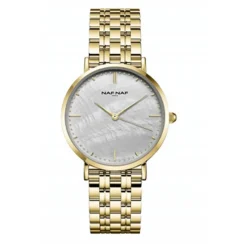 Montre Femme Naf Naf - NAFW1122 Bracelet Acier Doré