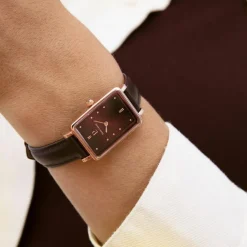 Montre Femme Pierre Lannier - 050K984 Ariane Bracelet Cuir Brun