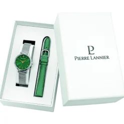 Montre Femme Pierre Lannier - 170G671 Chouquette Bracelet Cuir Vert