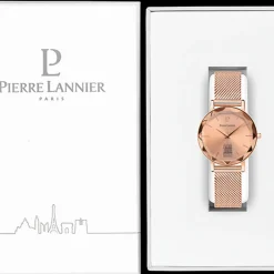 Montre Femme Pierre Lannier Coeur Battant - 099K958 Bracelet Acier Doré rose