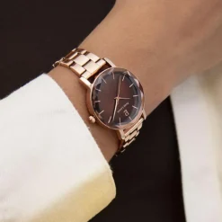 Montre Femme Pierre Lannier - 012P988 Multiples Bracelet Acier Doré-rose