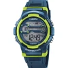 Montre Garçon Bracelet Résine Bleu K5808-3