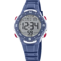 Montre Garçon Bracelet Résine Bleu K5801-5