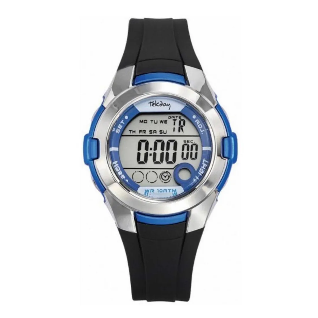 Montre Garçon Tekday 653878 - Bracelet Résine Noir