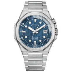 Montre Homme Citizen Series 8 Gmt - 890 Model Nb6060­58L - Bracelet Acier Argent